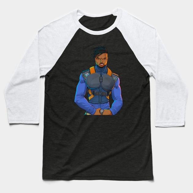 KILLMONGER Baseball T-Shirt by LeviCleemanArt